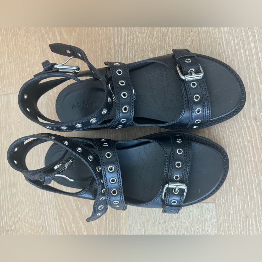 Alaïa black sandals 37.5